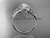 platinum  diamond celtic trinity knot wedding ring, engagement ring CT7317