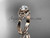 14kt rose gold diamond celtic trinity knot wedding ring, engagement ring CT7224