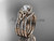 14kt rose gold diamond celtic trinity knot wedding ring, engagement ring with a double matching band CT7155S 14kt rose gold diamond celtic trinity knot wedding ring, engagement ring with a double matching band CT7155S
