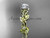 14kt yellow gold celtic trinity knot engagement ring, wedding ring CT759