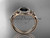 14kt rose gold diamond celtic trinity knot wedding ring, engagement ring with a Black Diamond center stone CT7314 14kt rose gold diamond celtic trinity knot wedding ring, engagement ring with a Black Diamond center stone CT7314