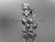 Unique platinum diamond floral wedding ring, engagement set ADLR238S