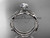 14k white gold diamond vine and leaf wedding ring, engagement set ADLR178S