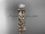 14kt rose gold diamond celtic trinity knot wedding ring, engagement ring CT7209