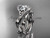 platinum celtic trinity knot engagement set, wedding ring CT764S