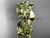 14kt yellow gold leaf and vine, butterfly wedding band , unique wedding ring ADLR346G