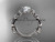 Unusual Handmade Flower Wedding Ring, 14kt White Gold Diamond Engagement Ring ADLR149 Unusual Handmade Flower Wedding Ring, 14kt White Gold Diamond Engagement Ring ADLR149