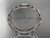 platinum celtic trinity knot wedding band, matte finish wedding band, engagement ring CT7152G