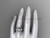 Unique 14kt white gold diamond engagement ring, wedding ring ADLR320