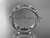 14kt white gold celtic trinity knot wedding band, engagement ring CT7503B