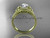 14kt yellow gold celtic trinity knot wedding ring, engagement ring CT7375