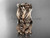 Adorable Marriage Ring, 14kt Rose Gold Leaf and Vine Wedding Band ADLR263G