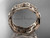 Adorable Marriage Ring, 14kt Rose Gold Leaf and Vine Wedding Band ADLR263G