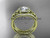 14kt yellow gold diamond celtic trinity knot wedding ring, engagement ring with a "Forever One" Moissanite center stone and double matching band CT7131S