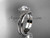 14kt white gold wedding ring, engagement set with a "Forever One" Moissanite center stone ADLR389S