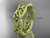 14kt yellow gold celtic trinity knot wedding band, matte finish wedding band, triquetra ring, engagement ring CT7392G