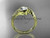 Nature inspired lab diamond ring, 14k yellow gold Trinity knot IGI Nature inspired lab diamond ring, 14k yellow gold Trinity knot IGI