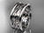 platinum celtic trinity knot wedding band, engagement ring CT7511G