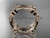 14kt rose gold celtic trinity knot wedding band, engagement ring CT7517G