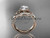 14kt rose gold diamond celtic trinity knot wedding ring, engagement ring with a "Forever One" Moissanite center stone CT7224 14kt rose gold diamond celtic trinity knot wedding ring, engagement ring with a "Forever One" Moissanite center stone CT7224