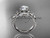 Unique platinum diamond flower, leaf and vine wedding ring, engagement ring ADLR220