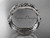 14kt white gold celtic trinity knot wedding band, engagement ring CT7510G