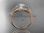 14kt rose gold celtic trinity knot engagement ring, wedding ring with a "Forever One" Moissanite center stone CT791 14kt rose gold celtic trinity knot engagement ring, wedding ring with a "Forever One" Moissanite center stone CT791