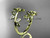 14k yellow gold diamond leaf and vine wedding ring,engagement ring,wedding band ADLR27