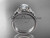 platinum unique engagement set, wedding ring ADLR387S