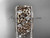 14kt rose gold diamond celtic trinity knot wedding band, bridal ring CT7232B