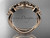 14kt rose gold celtic trinity knot wedding band, engagement ring CT7505G