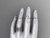 14kt white gold celtic trinity knot wedding band, matte finish wedding band, engagement ring CT7511G