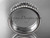 Luxury Celtic Wedding Band, Platinum Diamond Trinity Bridal Ring CT7406B