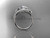 14kt white gold diamond leaf wedding ring, engagement ring ADLR334