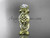 14kt yellow gold diamond celtic trinity knot wedding ring, engagement ring CT7192