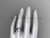 Platinum diamond leaf and vine, floral pearl wedding ring, engagement ring AP20