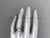 Platinum diamond pearl vine and leaf engagement set AP38S