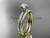 14kt yellow gold diamond unique engagement set, wedding ring ADER145S