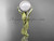 14k yellow gold diamond pearl vine and leaf engagement ring AP64