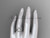 Platinum diamond pearl vine and leaf engagement set AP65S