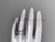 Platinum diamond pearl leaf engagement ring AP68