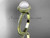 Pearl vintage engagement rings 14kt yellow gold diamond halo engagement ring AP95