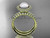 14k yellow gold diamond pearl vine and leaf engagement set AP106S