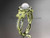 14kt yellow gold diamond floral wedding ring, engagement ring AP127