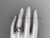 14kt rose gold diamond pearl unique engagement ring, butterfly wedding ring AP136