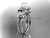 Platinum diamond pearl unique engagement ring, butterfly wedding ring AP141