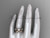 Unique Nature Inspired Bridal Set, 14kt Rose Gold Wedding Band and Engagement Ring AP152