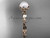 Diamond Unique Pearl Engagement Ring 14kt Rose Gold Wedding Ring AP178