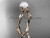 Diamond Unique Pearl Engagement Ring 14kt Rose Gold Wedding Ring AP178