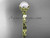 Diamond Unique Pearl Engagement Ring 14kt Yellow Gold Wedding Ring AP178